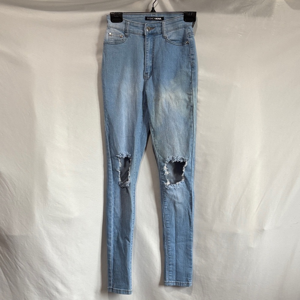 Fashion Nova Light Blue Denim Jeans